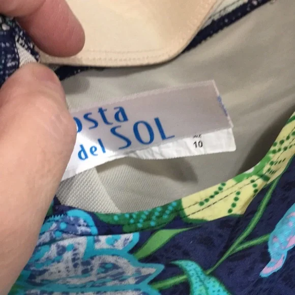 Costa DEL Sol one piece swimsuit size 10 - Picture 5 of 5